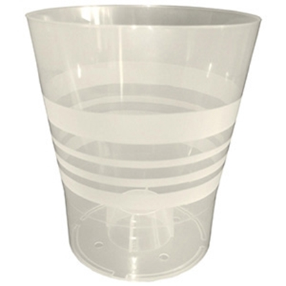 Attēls no Puķu pods Orchid 13cm caurspīd.balts