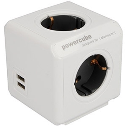 Изображение Sadalītājs kont.roz.PowerCube+USB+kabelis 1.5m