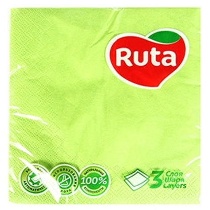 Attēls no Salvetes Ruta 33x33cm zaļas