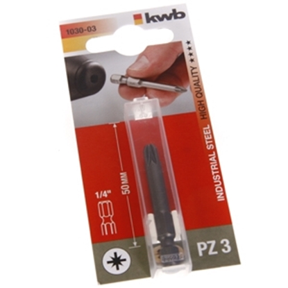 Picture of Skrūvgrieža uzgalis 1/4'' PZ3 50mm 3gab.