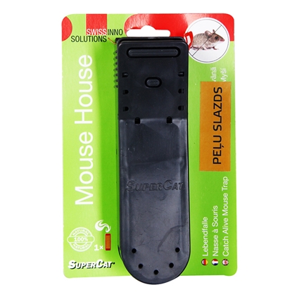 Attēls no Slazds pelēm SuperCat noķer dzīvu