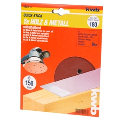 Attēls no Slīpripas d150mm P180 6gab.