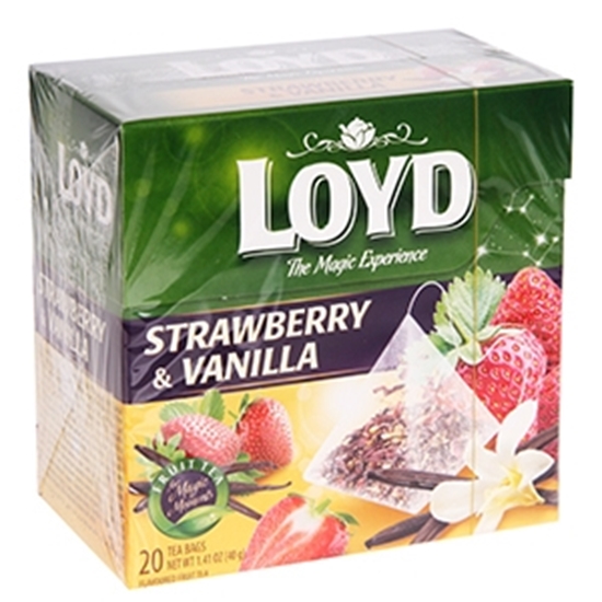 Picture of Tēja Loyd Pyramids zemeņu-vaniļas 40g
