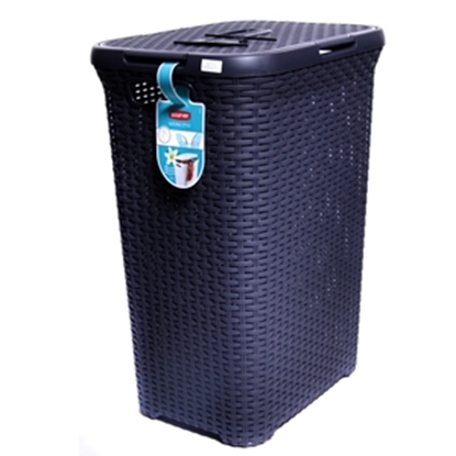 Picture of Veļas grozs 60L tumši pelēks