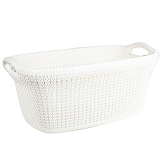 Picture of Veļas grozs Knit 40L krēmkr.