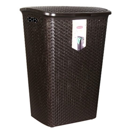 Picture of Veļas grozs My Style 55l t.brūns