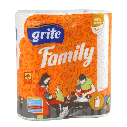 Picture of Papīra dvieļi Grite Family 2gab.,2-k.