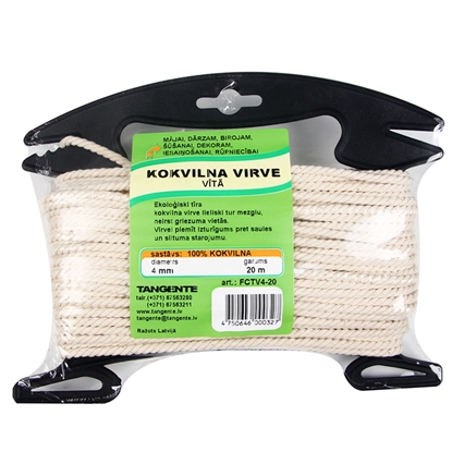 Picture of Virve kokvilnas, vīta d4mm 20m ar turētāju