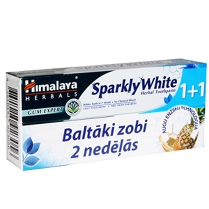 Attēls no Zobu pasta Himalaya Sparkly+Sparkly White 75+75ml