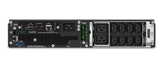 Picture of APC SRT2200RMXLI-NC uninterruptible power supply (UPS) Double-conversion (Online) 2.2 kVA 1980 W 12 AC outlet(s)