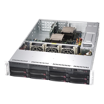 Attēls no Supermicro SuperChassis 825TQC-R1K03LPB Rack Black 1000 W