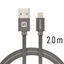 Attēls no Swissten Textile Fast Charge 3A Lightning Data and Charging Cable 2m