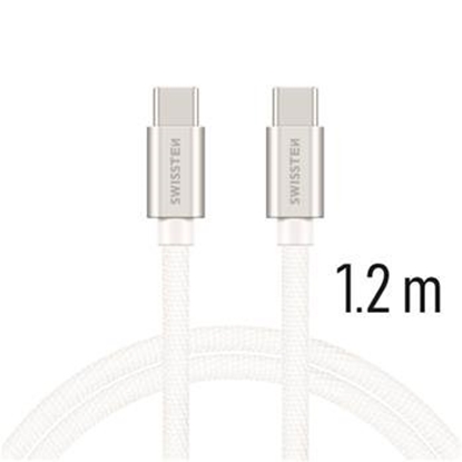 Picture of Swissten Textile Universal Quick Charge 3.0 USB-C to USB-C Data and Charging Cable 1.2m