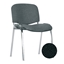 Изображение Konferenču krēsls NOWY STYL ISO Chrome melnas ādas imitācija V-4