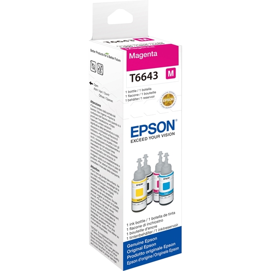 Picture of Epson ink magenta T 664 70 ml               T 6643