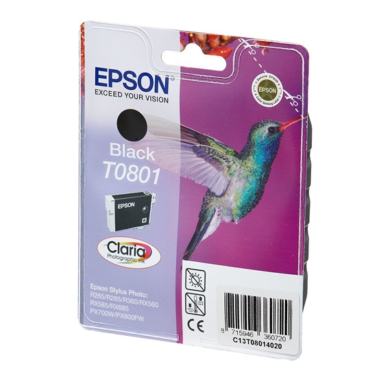 Изображение Epson ink cartridge black T 080                     T 0801