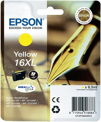 Attēls no Epson Pen and crossword Singlepack Yellow 16XL DURABrite Ultra Ink