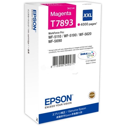 Attēls no Epson DURABrite Ultra Ink XXL ink cartridge magenta T 7893