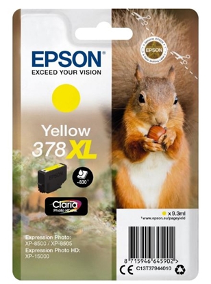 Attēls no Epson ink cartridge yellow Claria Photo HD 378 XL    T 3794