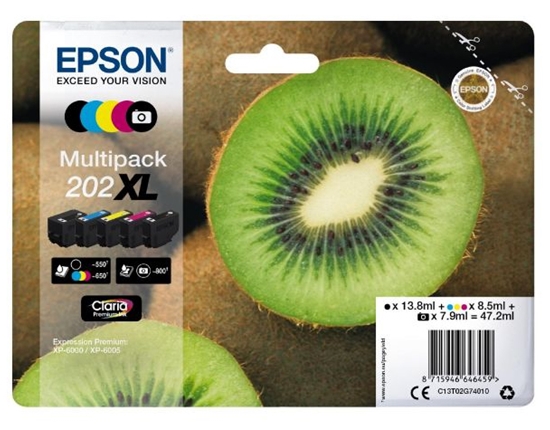 Picture of Epson Multipack Claria Premium T 202 XL BK/PB/C/M/Y      T 02G7
