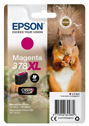 Attēls no Epson ink cartridge magenta Claria Photo HD 378 XL    T 3793