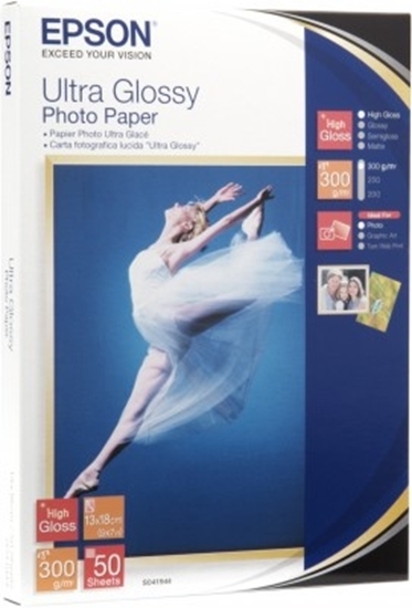 Picture of Epson Ultra Glossy Photo Paper 13x18 cm, 50 Sh., 300 g S 041944