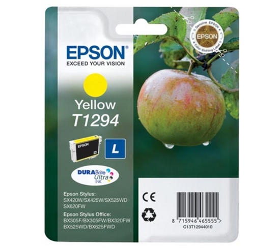 Picture of Epson Apple Singlepack Yellow T1294 DURABrite Ultra Ink