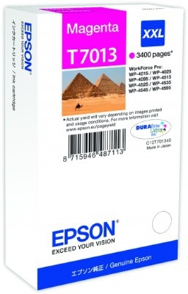 Attēls no Epson ink cartridge XXL magenta T 701 WorkForce Pro       T 7013