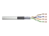 Изображение Kabel teleinformatyczny patchcordowy kat.5e, SF/UTP, linka, AWG 26/7, PVC, 100m, szary, karton