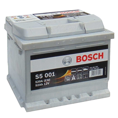 Attēls no Akumulators Bosch S5001 52Ah 520A