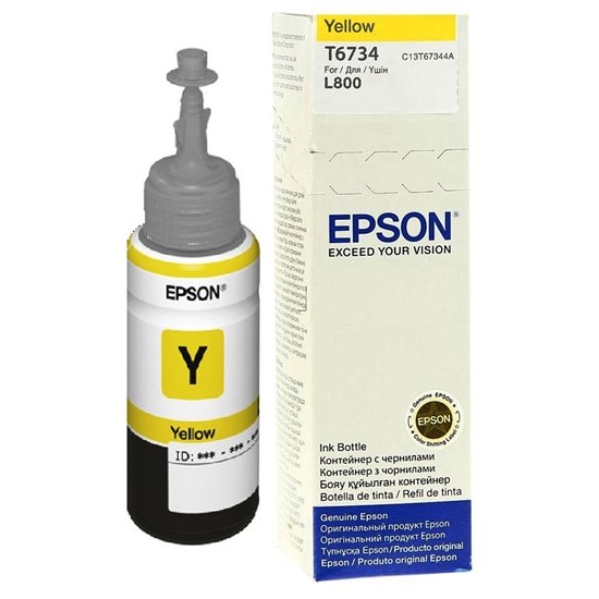 Picture of Epson T6734 Yellow Ink bottle 70ml
