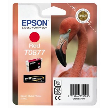 Attēls no Epson Flamingo Singlepack Red T0877 Ultra Gloss High-Gloss 2