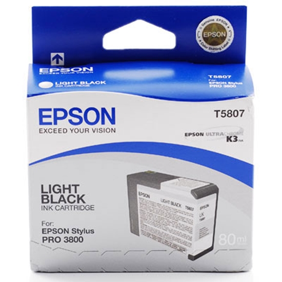 Изображение Epson ink cartridge light black T 580  80 ml              T 5807