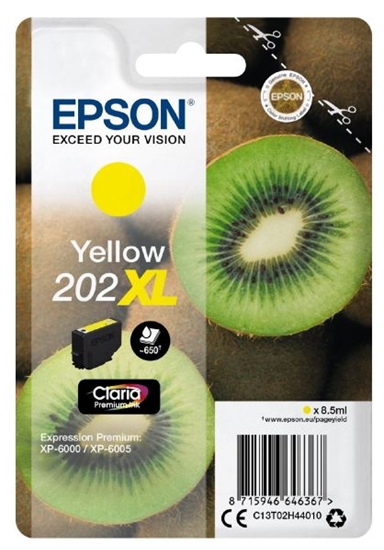 Изображение Epson ink cartridge yellow Claria Premium 202 XL     T 02H4
