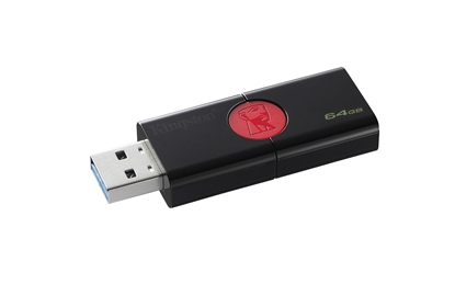 Attēls no Kingston Technology DataTraveler 106 USB flash drive 64 GB USB Type-A 3.2 Gen 1 (3.1 Gen 1) Black,Red