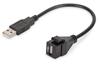 Изображение DIGITUS Keystone Modul USB  2.0  USB   -> USB   Bu/St 16cm