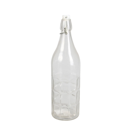 Изображение Pudele stikla 1L ar keramisko korķi caurspīdīga
