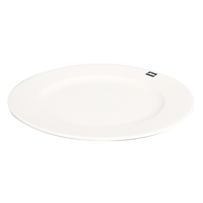 Изображение Šķīvis pusdienu MAKU porcelāna, rievots d26.5cm