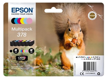 Picture of Epson Multipack Claria Photo HD T 378 (6 colors)          T 3788