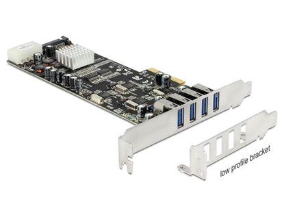 Picture of Delock PCI Express x4 Card  4 x external USB 3.0 Quad Channel