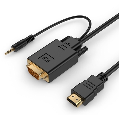 Picture of Gembird HDMI Male - VGA Male + 3.5mm 1.8m Full HD