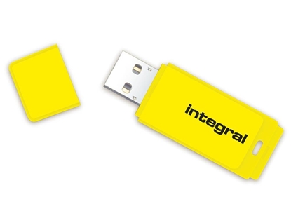 Attēls no Integral 32GB USB2.0 DRIVE NEON YELLOW USB flash drive USB Type-A 2.0