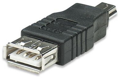 Picture of Manhattan 308342 cable gender changer A Mini-B Black
