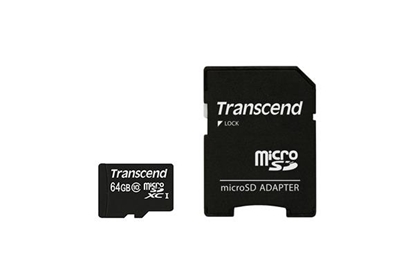 Picture of Transcend microSDXC         64GB Class 10 + SD Adapter