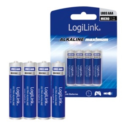 Изображение LogiLink Bateria Ultra Power AAA / R03 650mAh 4 szt.