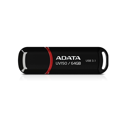 Attēls no ADATA 64GB DashDrive UV150 64GB USB 3.0 (3.1 Gen 1) Type-A Black USB flash drive