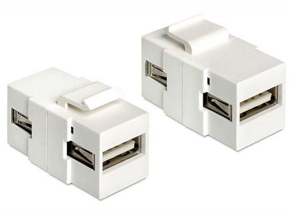 Picture of Delock Keystone module USB 2.0 A female   USB 2.0 A female