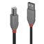 Attēls no Lindy 2m USB 2.0 Type A to B Cable, Anthra Line
