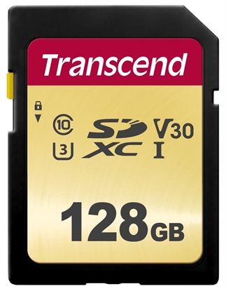 Picture of Transcend SDXC 500S        128GB Class 10 UHS-I U3 V30