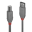 Attēls no Lindy 3m USB 2.0 Type A to B Cable, Anthra Line, Grey
